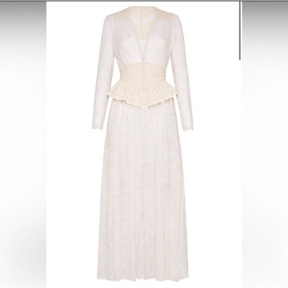 Spell Margot Duster Off White Lace Size Large(40), New with Tags - Picture 2 of 10